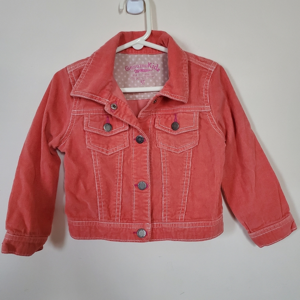 Oshkosh girl Corduroy jacket  size 3T.